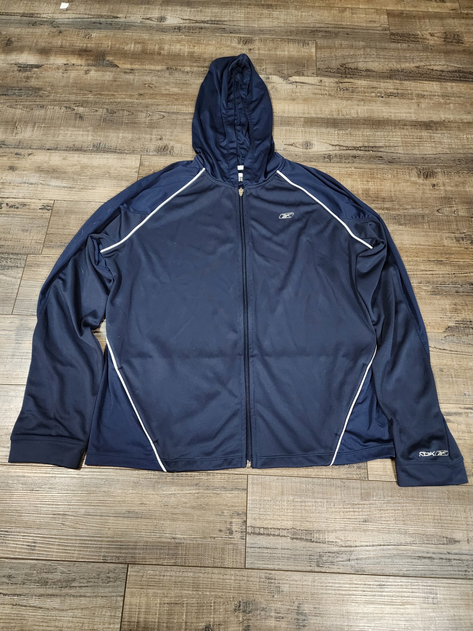 Reebok Blue Lightweight Track Jacket Mens Size Xl 2439